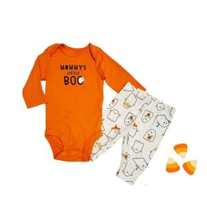 Just One You Carter's Baby Halloween Mommy's Little Boo Bodysuit Pants Set